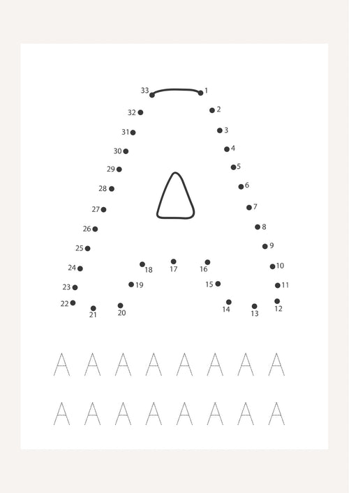 CUADERNO ABC | Une los puntos y traza