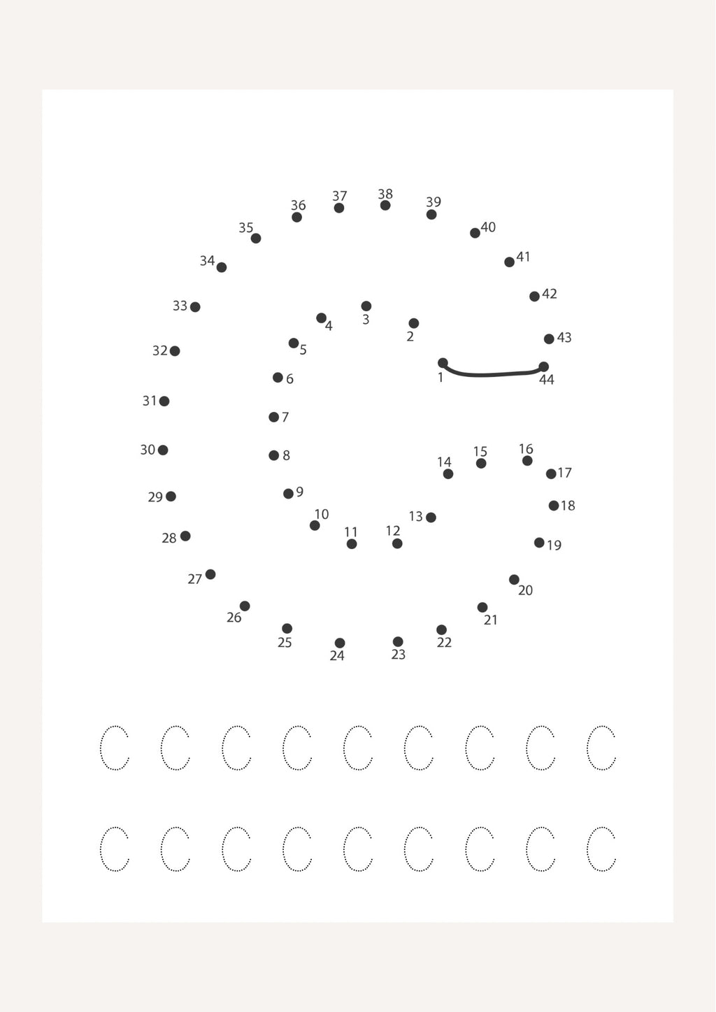 CUADERNO ABC | Une los puntos y traza