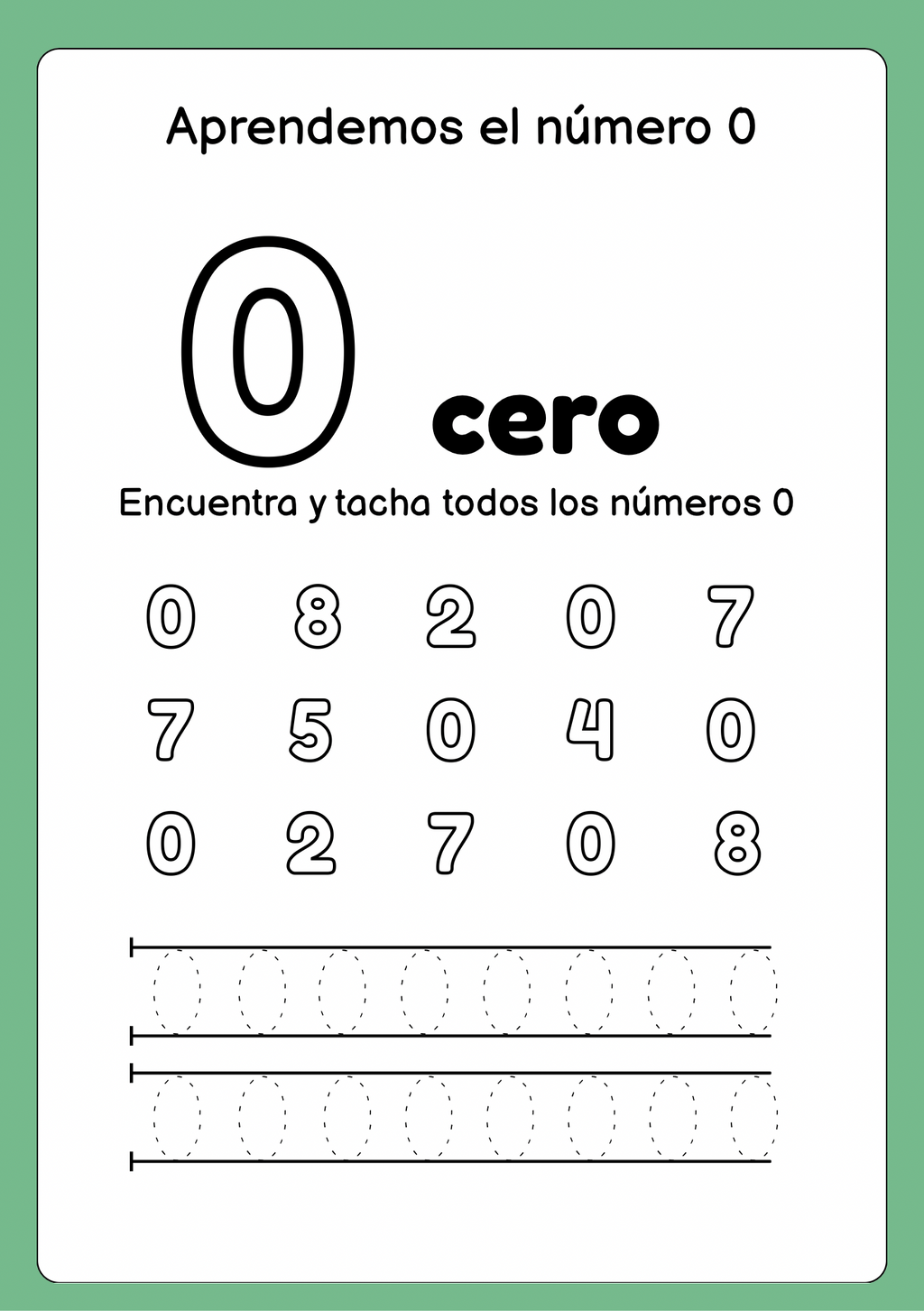 CUADERNO DE NÚMEROS | colorea, traza y encuentra