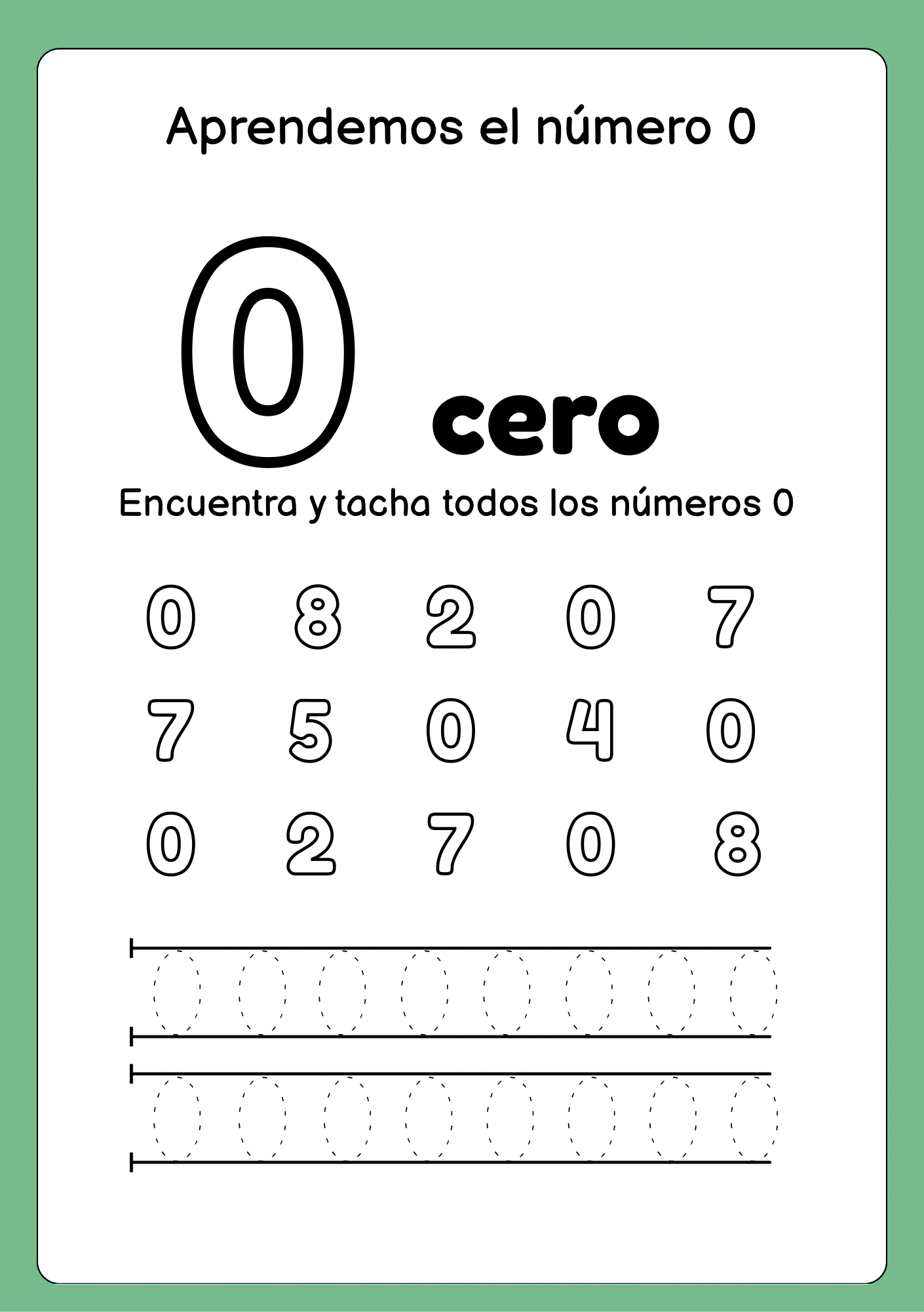 CUADERNO DE NÚMEROS | colorea, traza y encuentra