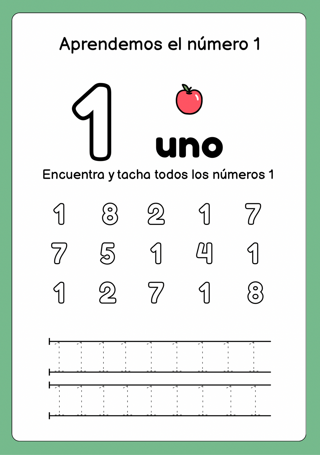 CUADERNO DE NÚMEROS | colorea, traza y encuentra