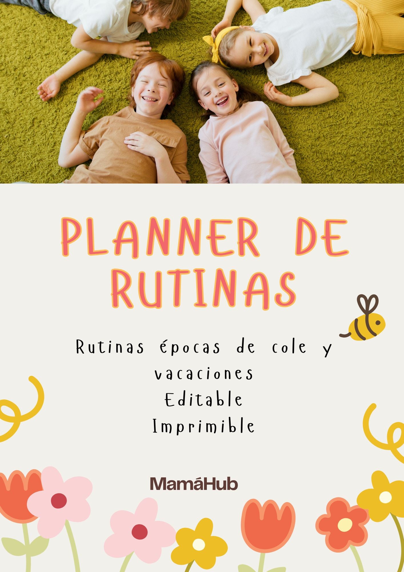 PLANNER DE RUTINAS | Organizador Digital Editable (Colegio y Vacaciones) 🏫☀️
